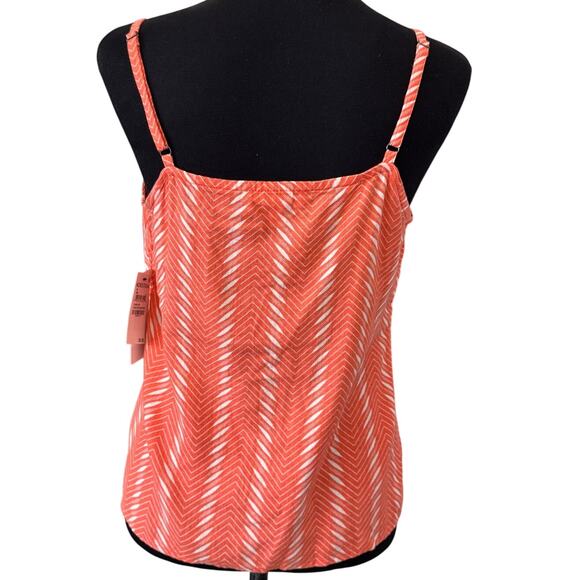 Nordstrom TREASURE & BOND Orange Button Front Linen Blend Camisole Size L - Picture 2 of 5